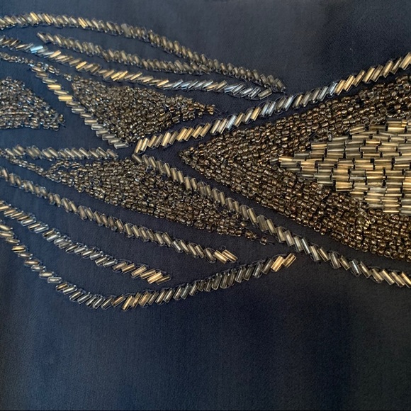 Parker Silk Beaded Embellished 20s Top Glam Tank S - Picture 2 of 14